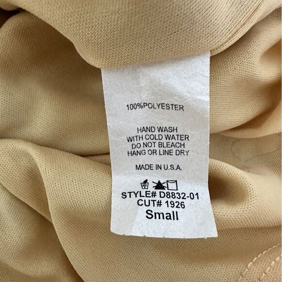 Peach Love Cream sleeveless dress. Buttons up the back. Size S - Picture 5 of 6